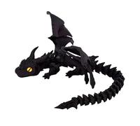 11.8 inch 3D Printed Dragon Toys with Random Eyes & Wings Articulated Dragons with Bendable Wings How to Train Your Dragon Flexible 3D Printed Model for Home Office Desk Decor