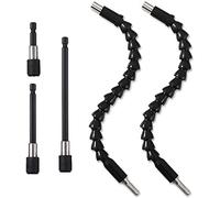 11.8 inch Flexible Drill Extension Bit,60mm/100mm/150mm Magnetic Screwdriver Bit Holder for Screws, Nuts, and Any Drill and Handheld Driver