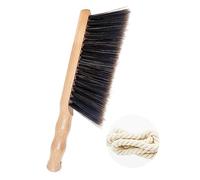 11.8 Inch Soft Hand Brush with Beech Wood Handle - 5 Rows of Soft Bristles Hand Brushes for Cleaning Dusting Bed,Sofa,Furniture,Brick Etc.