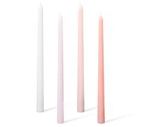 11.81'' 4pcs Taper Candles Sticks, Long Tall Thin Candles Unscented Smokeless Gradient Color Tapered Candlesticks for Table Home Dinner Wedding Festival (Pink Series)