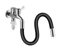 11.81" Flexible Faucet Hose Extender - 50CM Swivel Connector, Splash-Proof & Rotatable Design for Kitchen Sink, Easy Installation, Perfect for Everyday Use