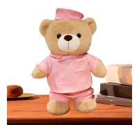 | 11.81 Inches Nurse Bear | Cute Plush Bear Gift with Soft Fabric, Dressed in Nurse Uniform, Ideal for Kids, Get Well Soon Presents, Decorations or Collectibles