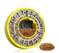 11.8In Dog Puzzle Toy Feeder Rotate Lid Slow Feeder Dog Bowl for All Dogs Puzzle Brain Games Slow Feeder Bowl Puppy Puzzle Toy Keep Dog Busy Dog Food Bowls Treat Dispensing Slow Down Eating Dog Feeder