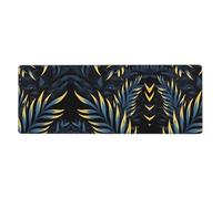 11.8x31.5 inch Extra Large Leaves in The Dark Printed Mouse Pad for RGB Keyboards and Mice, Suitable for Gaming and Office Use.