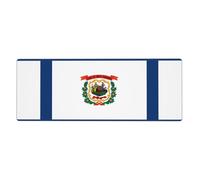 11.8x31.5 inch Extra Large West Virginia Flag Printed Mouse Pad for RGB Keyboards and Mice, Suitable for Gaming and Office Use.