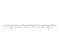 (11.9 m/ 100-125 cm) vidaXL Garden Fence Spear Outdoor Panel Barrier Border Privacy Multi Sizes