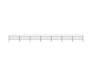 (11.9 m/ 75-100 cm) vidaXL Garden Fence Spear Outdoor Panel Barrier Border Privacy Multi Sizes