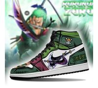 (11 (Adults')) One Piece Zoro Anime Shoes Boot Three Swords Skill