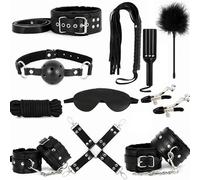 11 Black Leather Racket Adjustable Yoga Training Accessories, Comfortable Experience, Personalized Charm, Couple Gift.