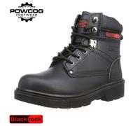 (11) BLACKROCK ULTIMATE Black Safety Work Boots Steel Toe Cap Midsole Size SF08