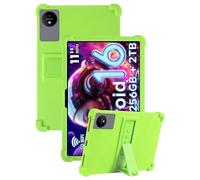 11" Case for Raemond M70/MENTUME M70 Android 16 Tablet, FJIASTB Soft Silicone Kids Friendly Protective Cover with Adjustable Stand, Drop-Proof (Green)