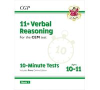 11+ CEM 10-Minute Tests: Verbal Reasoning - Ages 10-11 Book 1 (with Online Edition)