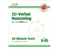 11+ CEM 10-Minute Tests: Verbal Reasoning - Ages 9-10 (with Online Edition) (CGP CEM 11+ Ages 9-10)