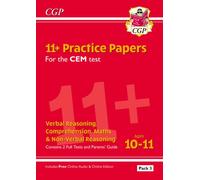 11+ CEM Practice Papers: Ages 10-11 - Pack 3 (with Parents' Guide & Online Edition)