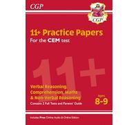 11+ CEM Practice Papers - Ages 8-9 (with Parents' Guide & Online Edition) (CGP 11+ Ages 8-9)