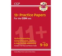 11+ CEM Practice Papers - Ages 9-10 (with Parents' Guide & Online Edition)