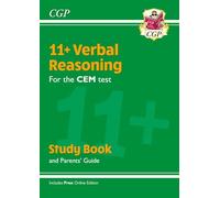 11+ CEM Verbal Reasoning Study Book (with Parents’ Guide & Online Edition)