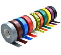 11 Colours of 19mm Wide x 33m Long - Assorted Coloured Rolls of Flame Retardant Electrical PVC Tape - Black, Red, Purple, Orange, White, Green, Yellow, Silver, Earth, Brown & Blue