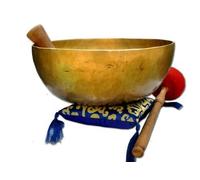 11" D-chakra Master healing singing bowl,Meditation bowl,Tibetan Bowls, free singing bowl cushion,striker and drum stick.