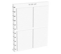 11 Disc Letter Size To-Do List Refill, 50 Sheets, Discbound Notebook Inserts, 8.5 x 11 Inch, 120 GSM
