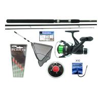 11' Float Fishing Kit With Hunter Pro Rod & Reel. Inc. Net Floats Weights Hooks