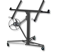 11 Ft Plasterboard Lifter with Rolling Casters Panel Hoist