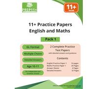 11+ GL Practice Papers - Maths and English - Pack 1 (11+ GL Practice Papers series)