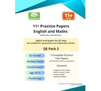 11+ GL Practice Papers - Maths and English - QE Boys Pack 2 (11+ GL Practice Papers series)