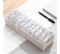 11 Grid Clear Cable Organizer Box with Switch for Desktop Cord Storage