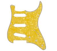 11-Hole 3-Ply Colorful Celluloid Guitar Pickguard Scratch Plate for Strat Electric Guitars, Compatible with SSS Configuration, PVC Material, Easy Install No Rewiring Needed, 1 pc