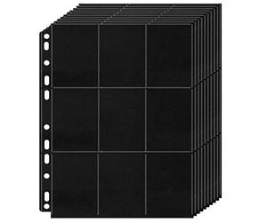 11 Hole Card Refill Sleeves for A4 2 3 4 Ring Binder, 630 Pocket 35 Sheets