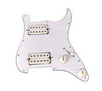 11 Hole Loaded Prewired Guitar Pickguard Guard Plate With HH Pickups For Guitar Strings Parts And Installation Tool Set Guitar Pickups Set Prewired Pick Guard Single Coil Pickup Ssh Pickups Alnico