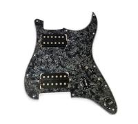 11 Hole Loaded Prewired Guitar Pickguard Guard Plate With HH Pickups For Guitar Strings Parts And Installation Tool Set Guitar Pickups Set Prewired Pick Guard Single Coil Pickup Ssh Pickups Alnico