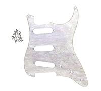 11 Hole SSS Guitar Pickguard Scratch Plate 1Ply 2.9mm Thickness Acrylic For For ST Electric Guitar Parts Guitar Replacement Pickguard (Color : 01)