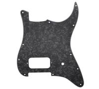 11 Holes Single Uncovered Humbucker Electric Guitar Pickguard(4ply Black)