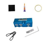 11-in-1 aluminum alloy cue tip forming machine, cue tip forming machine accessories for changing and forming cue tips, professional cue tool kit for billiards lovers(Gold)