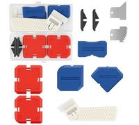 11-in-1 Caulking Tool Kit, Silicone Profiling Grouting Tool, Silicone Sealant Finishing Smoothing Remover Tool, Silicone Caulking Tool for Bathroom Kitchen Sink Window Floor Toilet Wall Joint