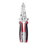 11 In 1 Multifunctional Wire Stripping Tool With Measurement & Ergonomic Grip(black-red)