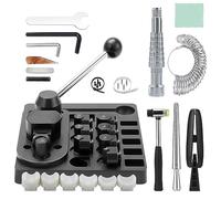 11 in 1 Ring Bender Ring Bending Tool for Spoon Rings Upgraded Jewelry Making Kit with Ring Stretcher Enlarger Expander Nylon Dies 2 Ring Blanks Ring Bending Maker Machine Sizer Measuring Tool