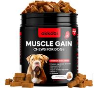 11-in-1 Weight Gain Food for Dogs - Appetite Stimulant with High Calorie & Protein - Premium Dog Muscle Builder for All Breeds - Healthy for Puppies - 150 Chews - Beef