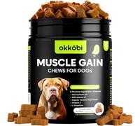 11-in-1 Weight Gain Food for Dogs - Appetite Stimulant with High Calorie & Protein - Premium Dog Muscle Builder for All Breeds - Healthy for Puppies - 150 Chews - Duck