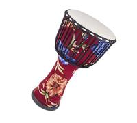 11-inch Adjustable African Drum PVC Indonesian Sheepskin Lightweight Adult Cloth Art African Drum African Drum for Beginners (Color : E)
