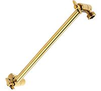 11 Inch Adjustable Shower Head Extension Arm With Locking Set Screw, Singing Rain Brass Egyptian Gold Angle Height Adjustable, Easy To Install, G1/2 Universal Connector Compatible (Egyptian Gold)