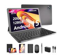 11 inch Android 15 Tablet, 20GB RAM 128GB ROM, 2TB Expansion, 2.4G & 5G WiFi+Cellular, Octa-Core, 8000mAh, 5MP+13MP, T-Mobile SIM Card Support, Keyboard Tablet, Case
