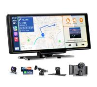 11 Inch Carplay Screen for Car, Car Tablet Pro Max 2026 Car Play Screen with 4K Front and 1080P Rear Camera, Wireless CarPlay Android Auto Mirror Link G-Sensor 64G SD AUX FM Bluetooth