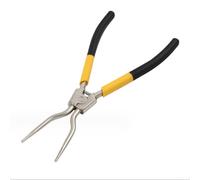 11 Inch Circlip Pliers for Washing Machine Drum Clamp Removal - Heavy Duty Carbon Steel Elbow Tool with Spring Loaded Jaws for Inner Outer Tub Seal Repair 28cm(Yellow)