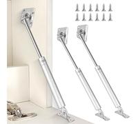 11 Inch Drop Down Gas Struts, 150N/33LBS Heavy Duty Metal Soft Open Hinges Pneumatic Lift Spring Downturn Door Buffer for Downward Flap Lid Slowly Down, Drop-Front Desk, Cabinet Desk or Loft Hatch