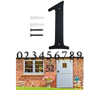 11 Inch Extra Large House Numbers, Address Elegant Black Finish Numbers Brushed Finish House Sign for Door Plate for Home Gate Building Store Mailbox (1)