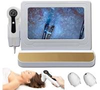 11-Inch HD LCD Skin & Hair Analyzer | 50X/200X Magnification All In One Follicle Detector & Skin Analysis Machine | Multi-Functional Device for Home, Salon, and Clinical Use(Color:Gold)