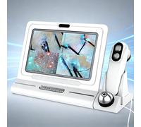 11 Inch HD Skin & Scalp Analyzer with 50X/200X Magnifying Lens | 4-Spectrum Professional Microscope for Hair Follicle & Surface Observation | Tool for Home, Salon, Beauty & Hair Care